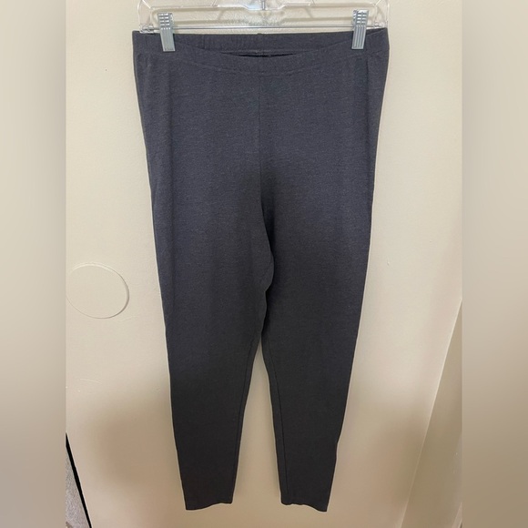 ✨2 for $6 Old Navy Grey Full Length Cotton Leggings Size Large Tall - Picture 1 of 6